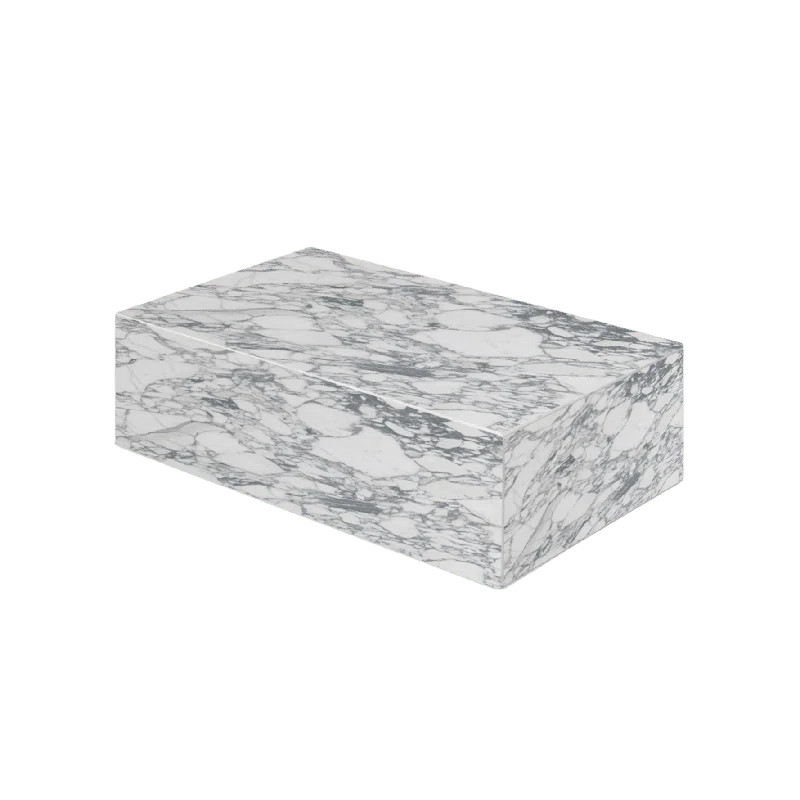 Orren Ellis Alazia Genuine Marble Coffee Table - Arabescato | Wayfair | Wayfair North America