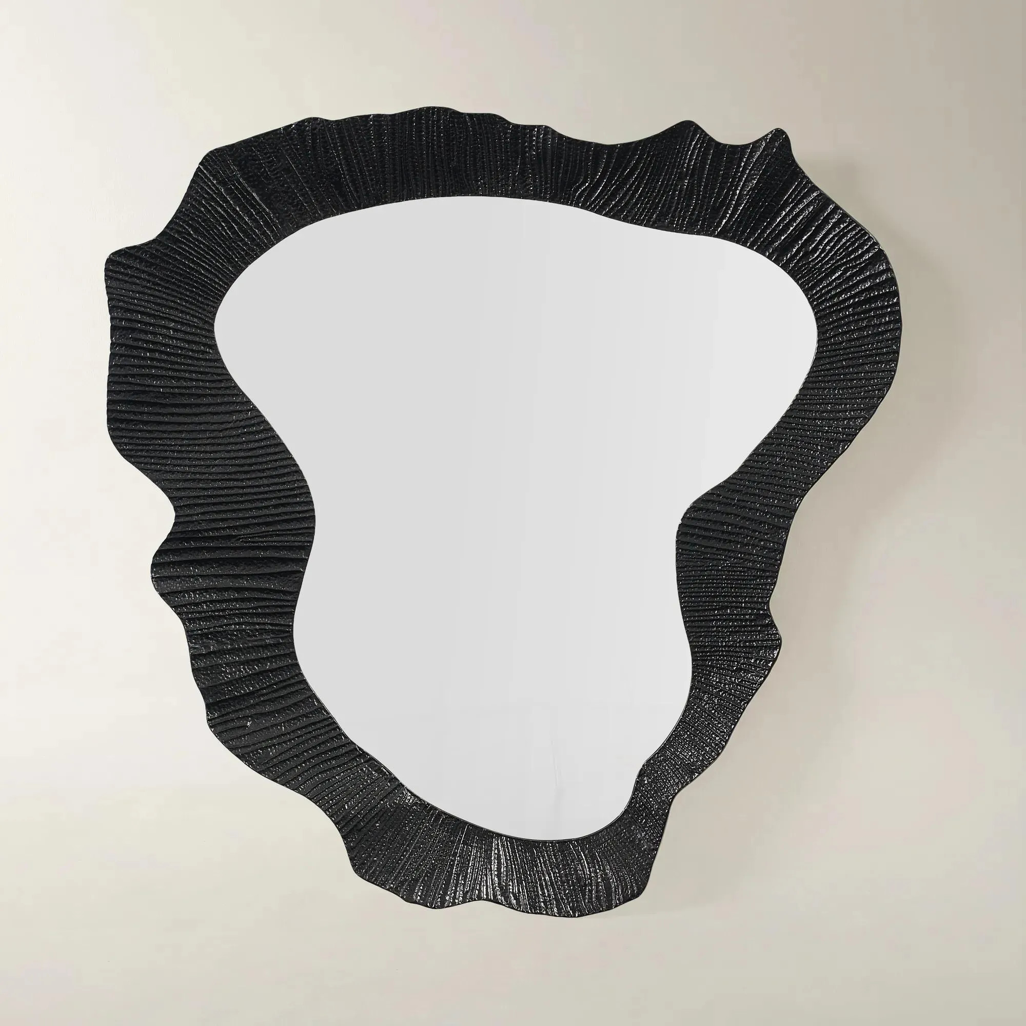 Cara Antique Gold Hand-Forged Iron Organic Shaped Wall Mirror 52.5" x 53" | Z Gallerie | Z Gallerie