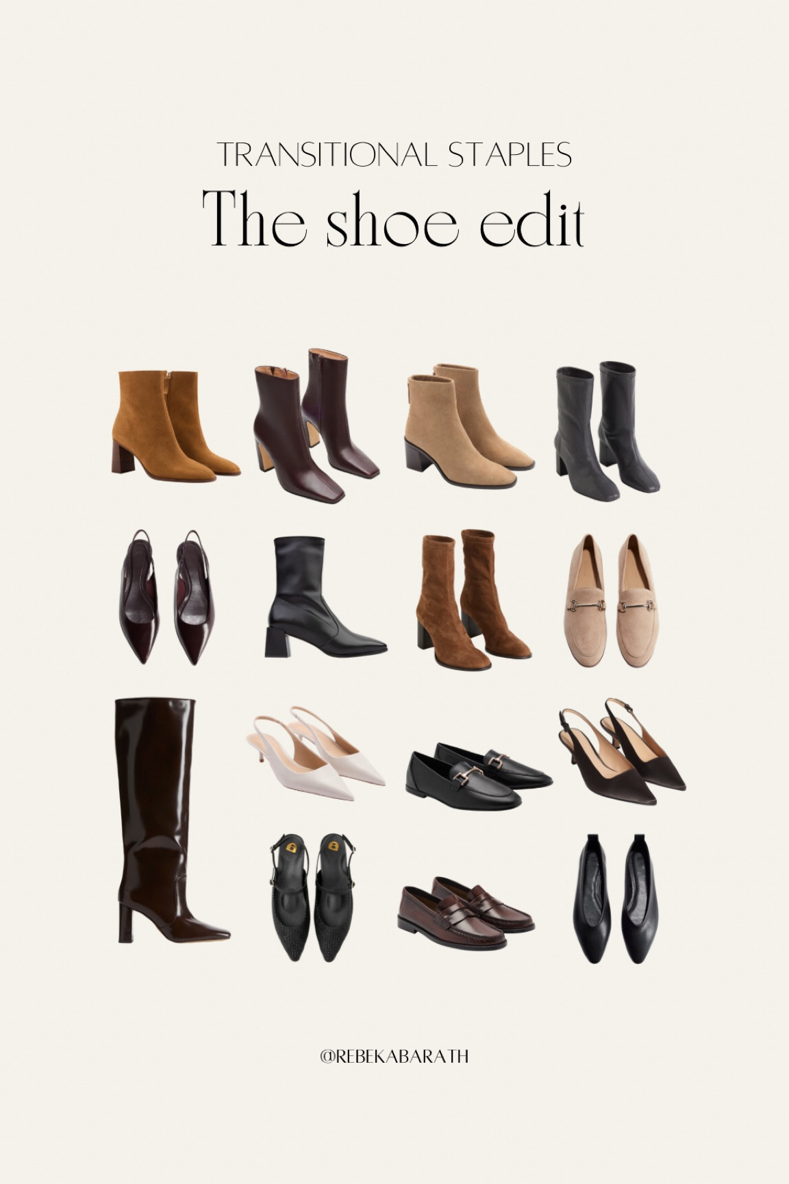 Transitional staples | the shoe edit

Fall trends | on-trend classics | suede boots | burgundy shoes | slingback heels | fall fashion | transitional style 

#LTKFindsUnder100 #LTKShoeCrush #LTKStyleTip