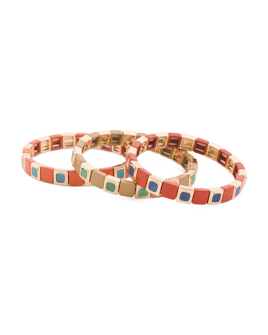 Set Of 3 Stacking Bracelets | TJ Maxx