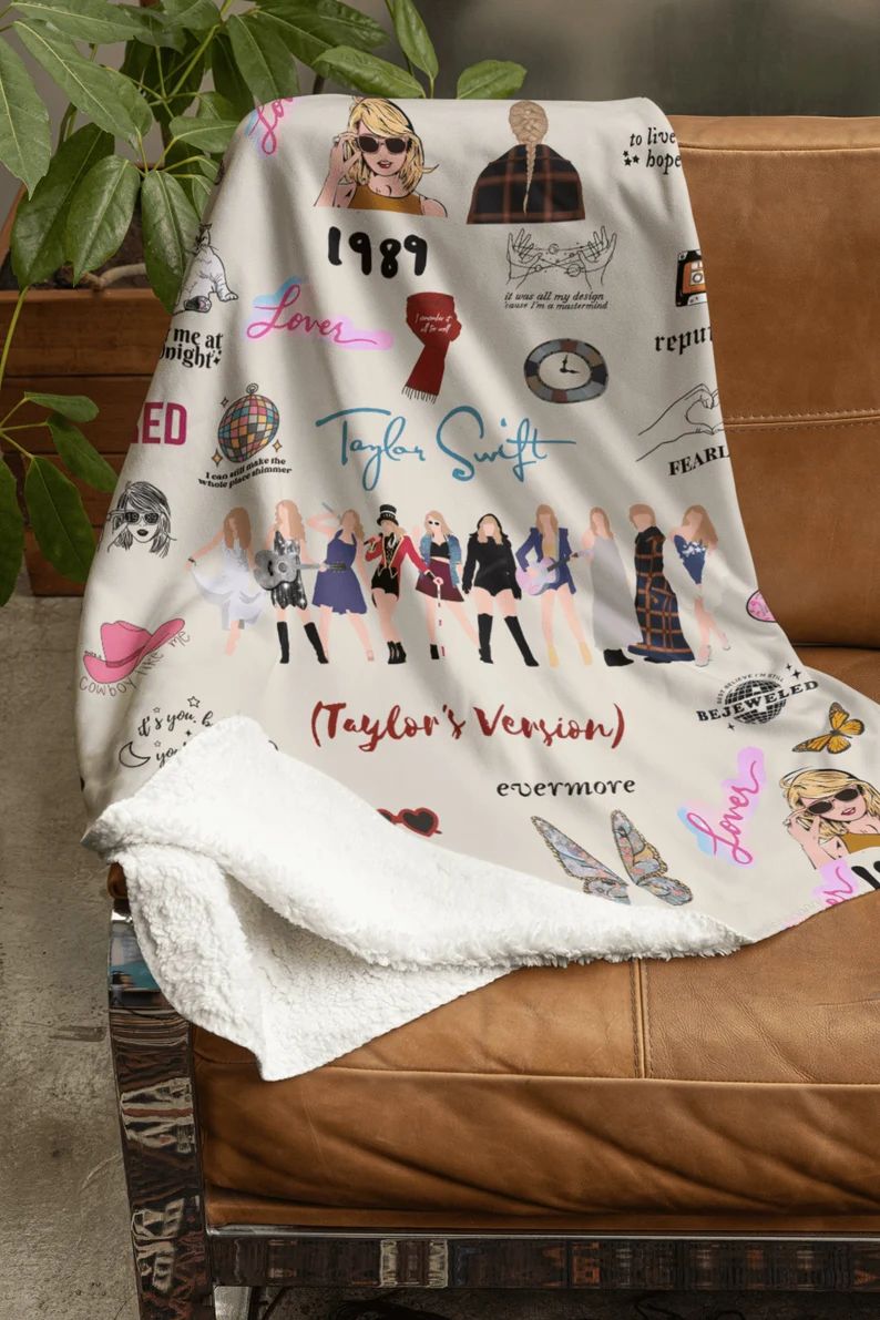 Vintage Taylor Album Tour Blanket ERAS Tour Blanket Gift for - Etsy | Etsy (US)