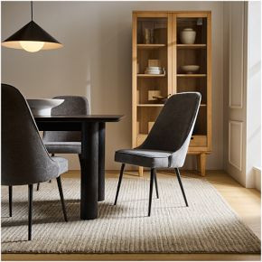 Mid-Century High-Back Dining Chair - Metal Legs | West Elm (US)