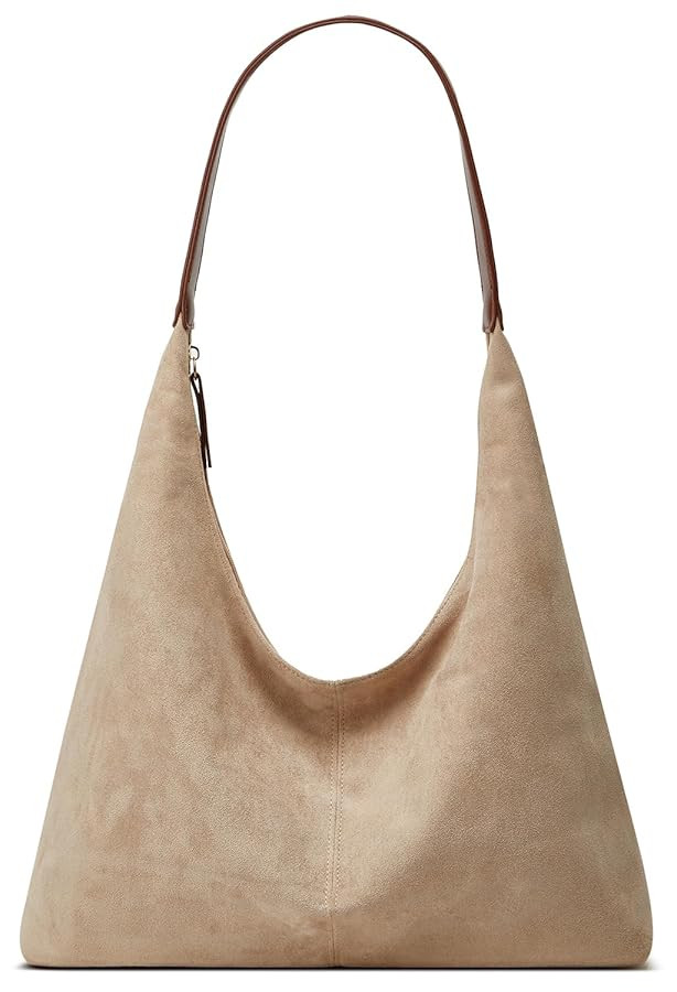 Trendy Suede Crescent Shoulder Bag Women Tote Bag Satchels Crossbody Purse Top-handle Travel Coll... | Amazon (US)