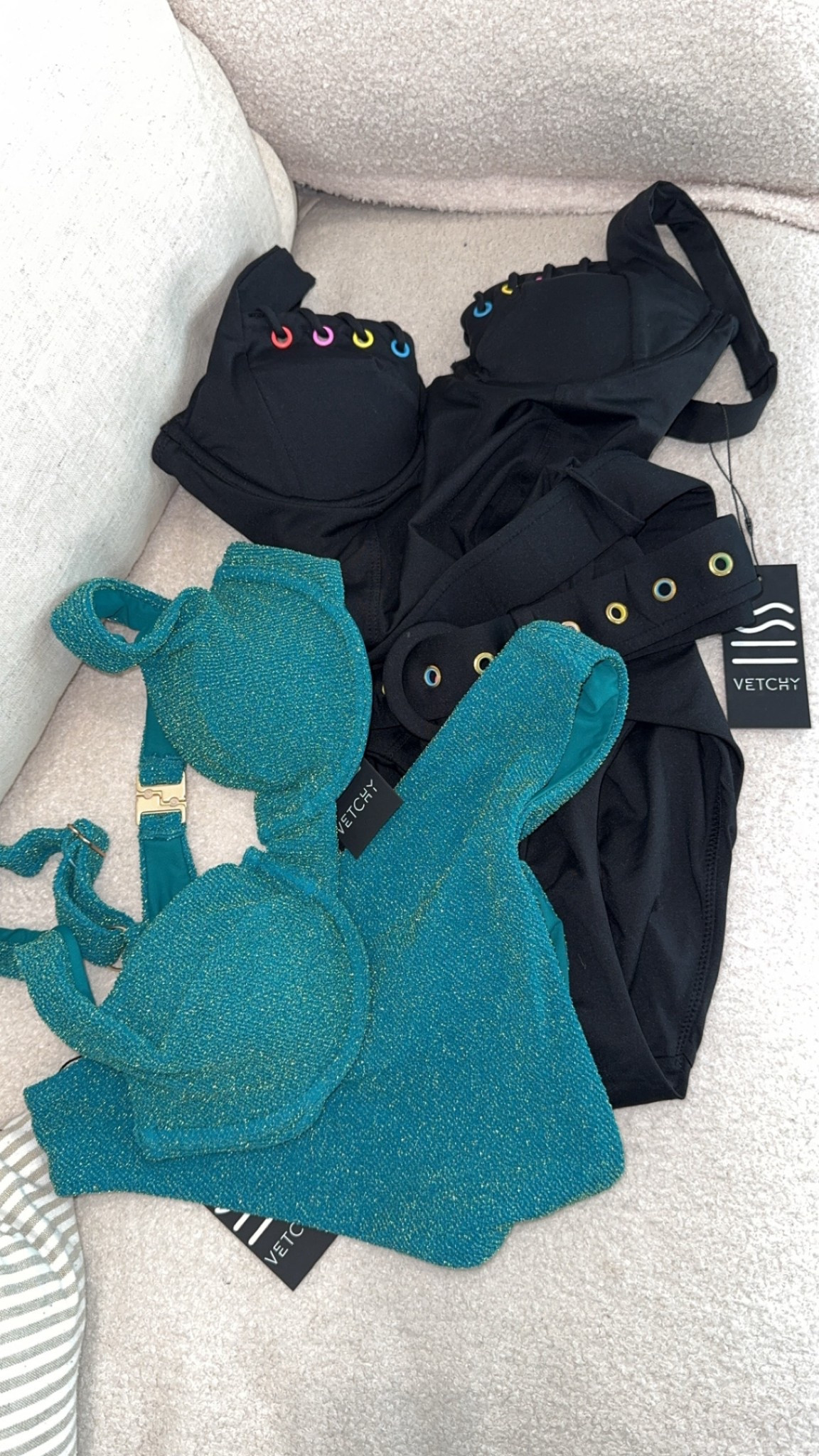 These just arrived! These cute Vetchy pieces are the perfect addition to my Miami packing list! 
How cute is the belt?! 
#vetchy #ad

#LTKSeasonal #LTKFindsUnder100 #LTKSwim