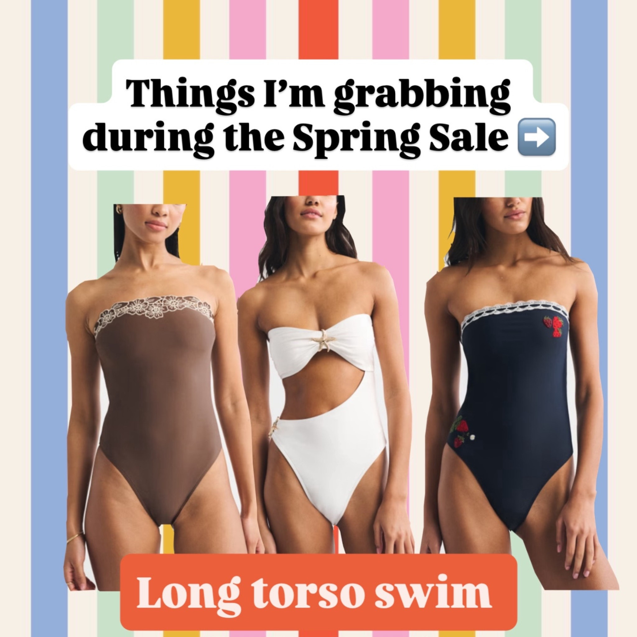⚠️code AFLTK for stackable  25% off everything 

Long torso swim sale 

#LTKSwim #LTKTall #LTKSpringSale