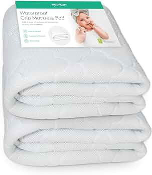 Newton Baby Waterproof Crib Mattress Pad | 100% Breathable Quilted Layer for Comfort & Universal ... | Amazon (US)