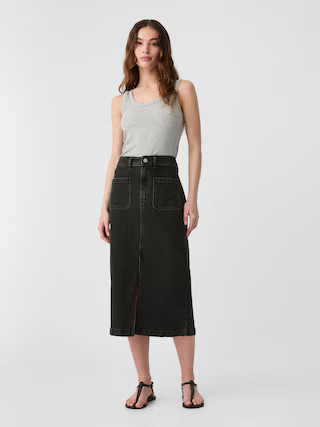 Denim Midi Pencil Skirt | Gap Factory