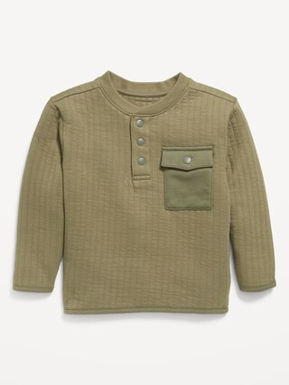 Oversized Pocket Henley Sweater for Toddler Boys | Old Navy (US)