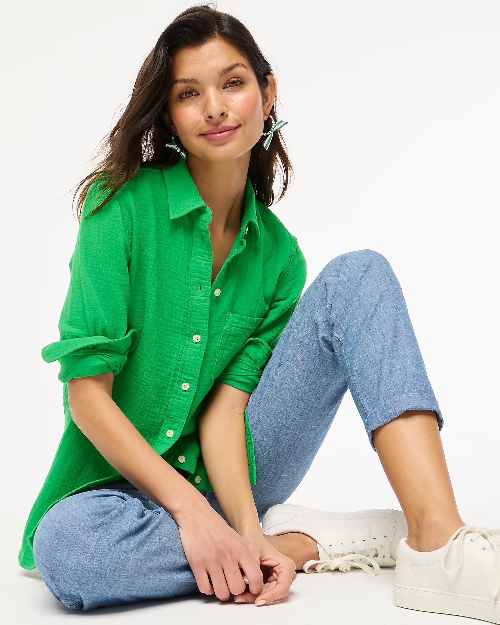 Gauze button-up shirt | J.Crew Factory