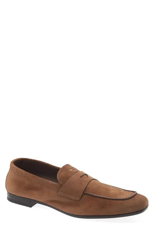 Prada Piped Loafer in Cacao at Nordstrom, Size 10.5 | Nordstrom