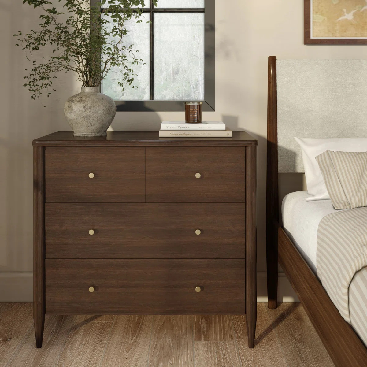 Harbor 3-Drawer with Divided Top Drawer Dresser | Wayfair North America