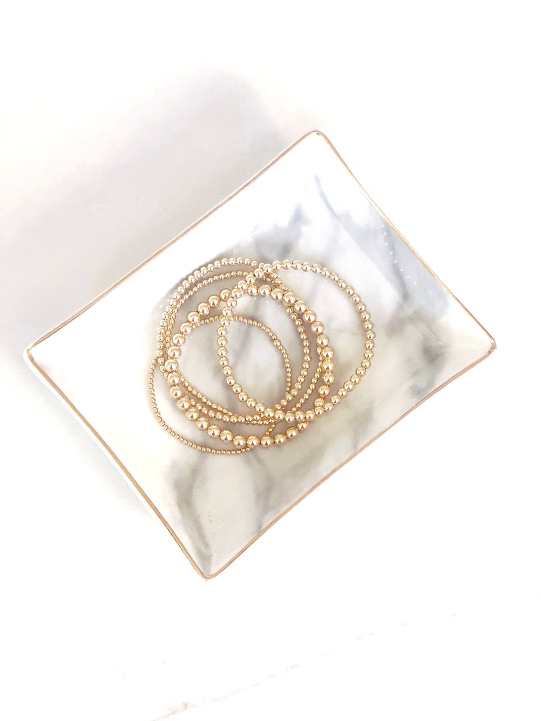 Classic 14k Gold Filled Beaded Bracelets 2mm 2.5 3mm 4mm & - Etsy | Etsy (US)