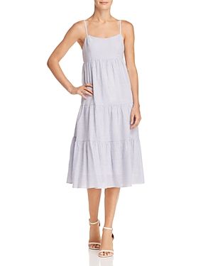 Aqua Seersucker Tiered Dress - 100% Exclusive | Bloomingdale's (US)