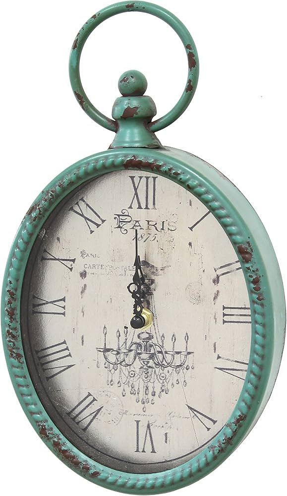 Amazon.com: Stratton Home Décor Stratton Home Decor SHD0008 Antique Oval Clock, 6.75 W X 2.00 D ... | Amazon (US)