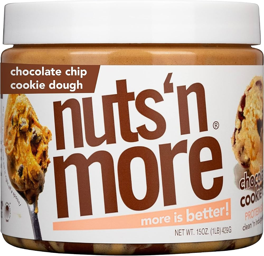Nuts ‘N More Chocolate Chip Cookie Dough Peanut Butter Spread - High Protein, Low Carb, Low Sug... | Amazon (US)