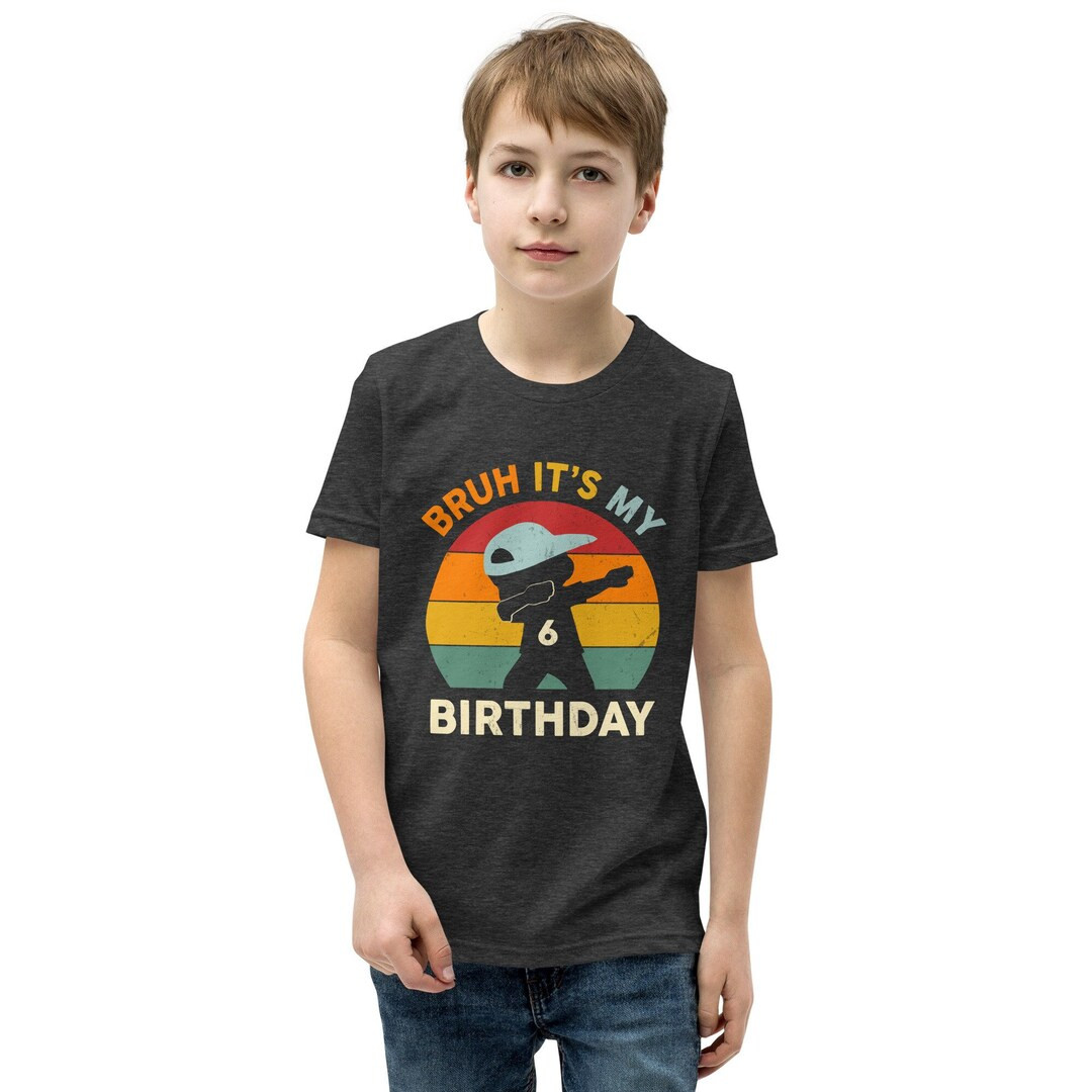 Bruh It's My Birthday Shirt, Custom Dabbing Birthday Boy Tee, Personalized Name, Bruh Birthday Pa... | Etsy (US)