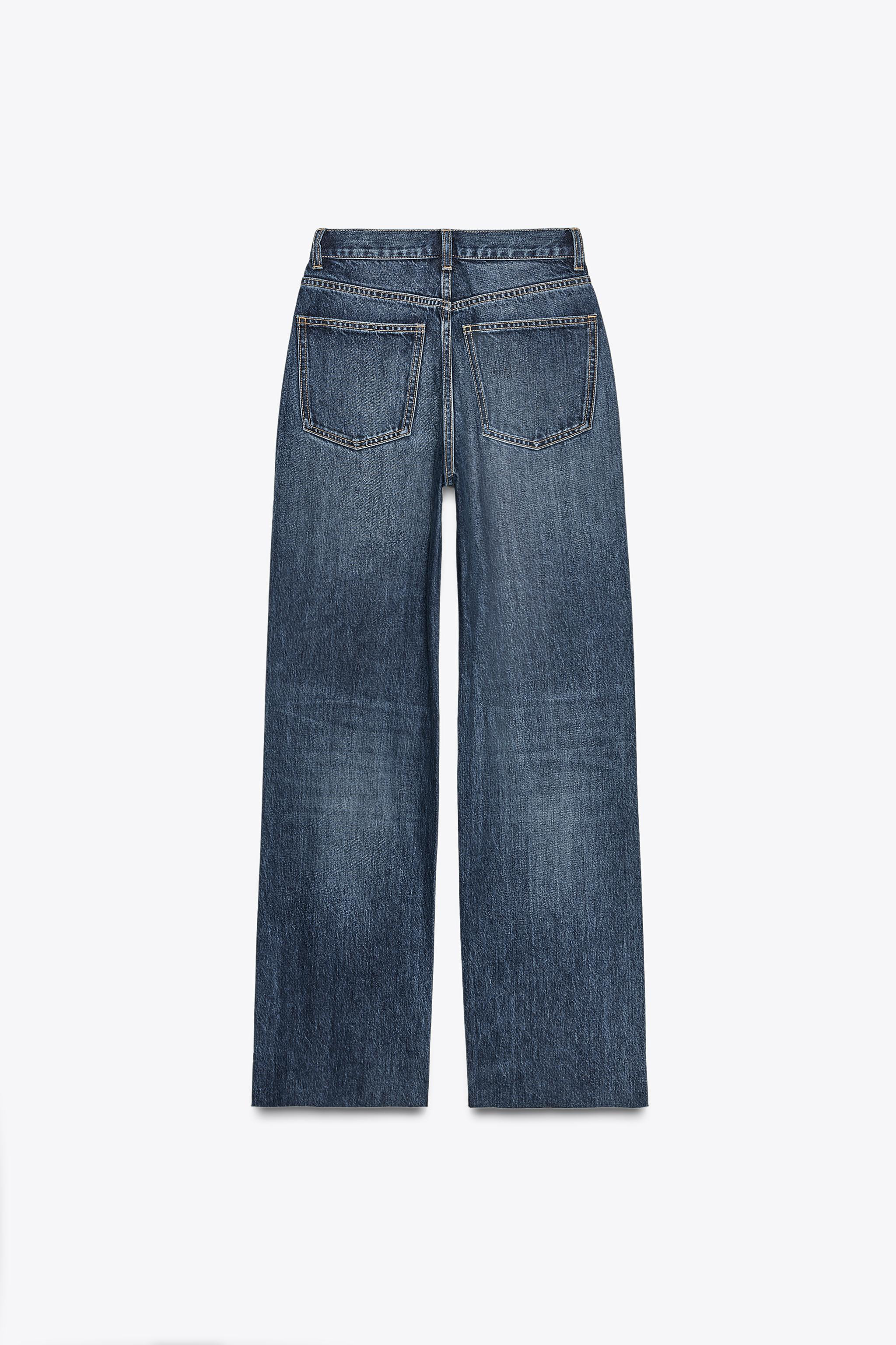 TRF WIDE-LEG HIGH-WAIST FULL LENGTH JEANS | Zara UK