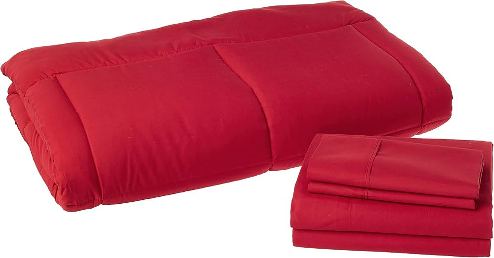 Amazon.com: Sweet Home Collection 5 Piece Comforter Set Bag Solid Color All Season Soft Down Alte... | Amazon (US)