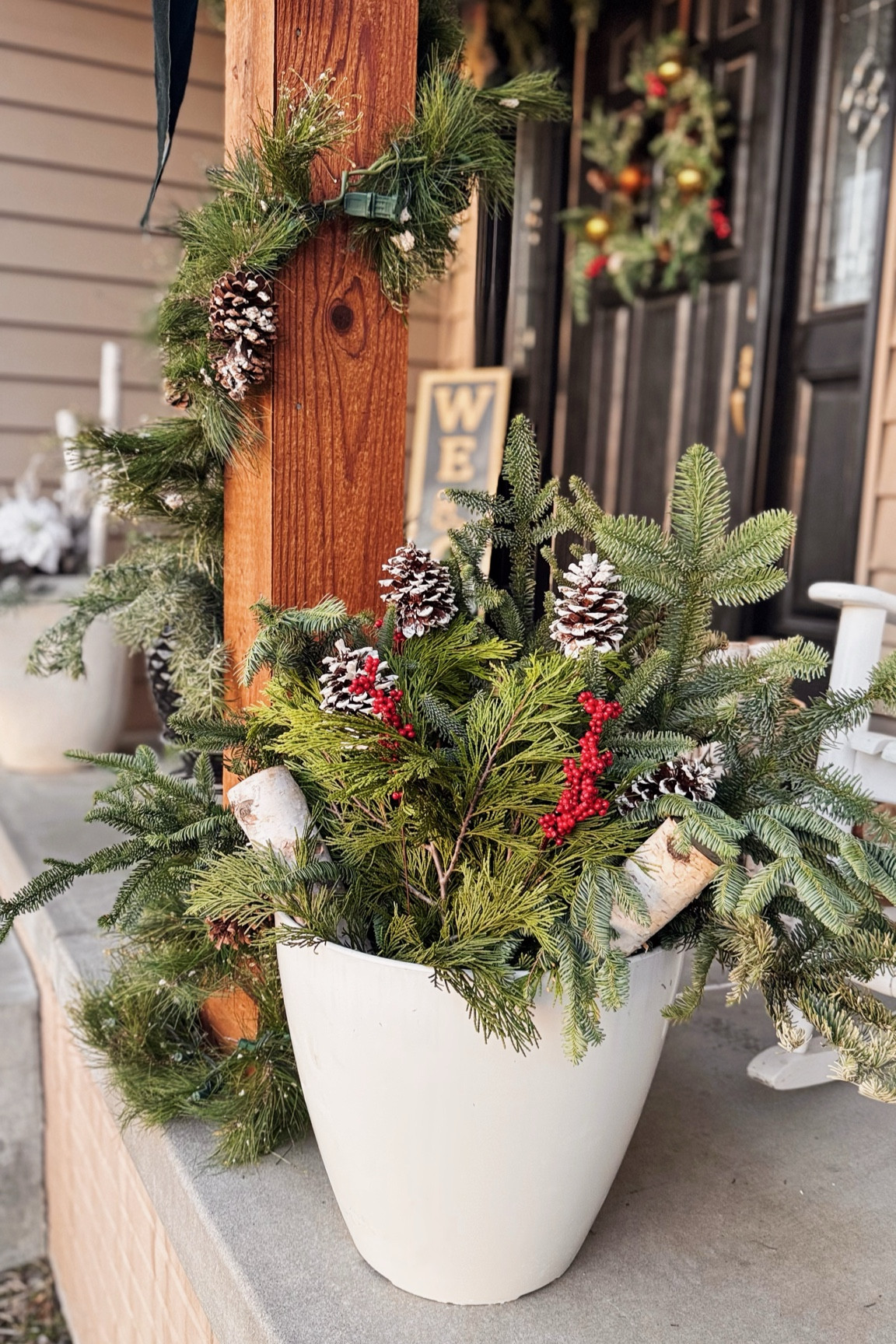 Holiday Front Porch decor