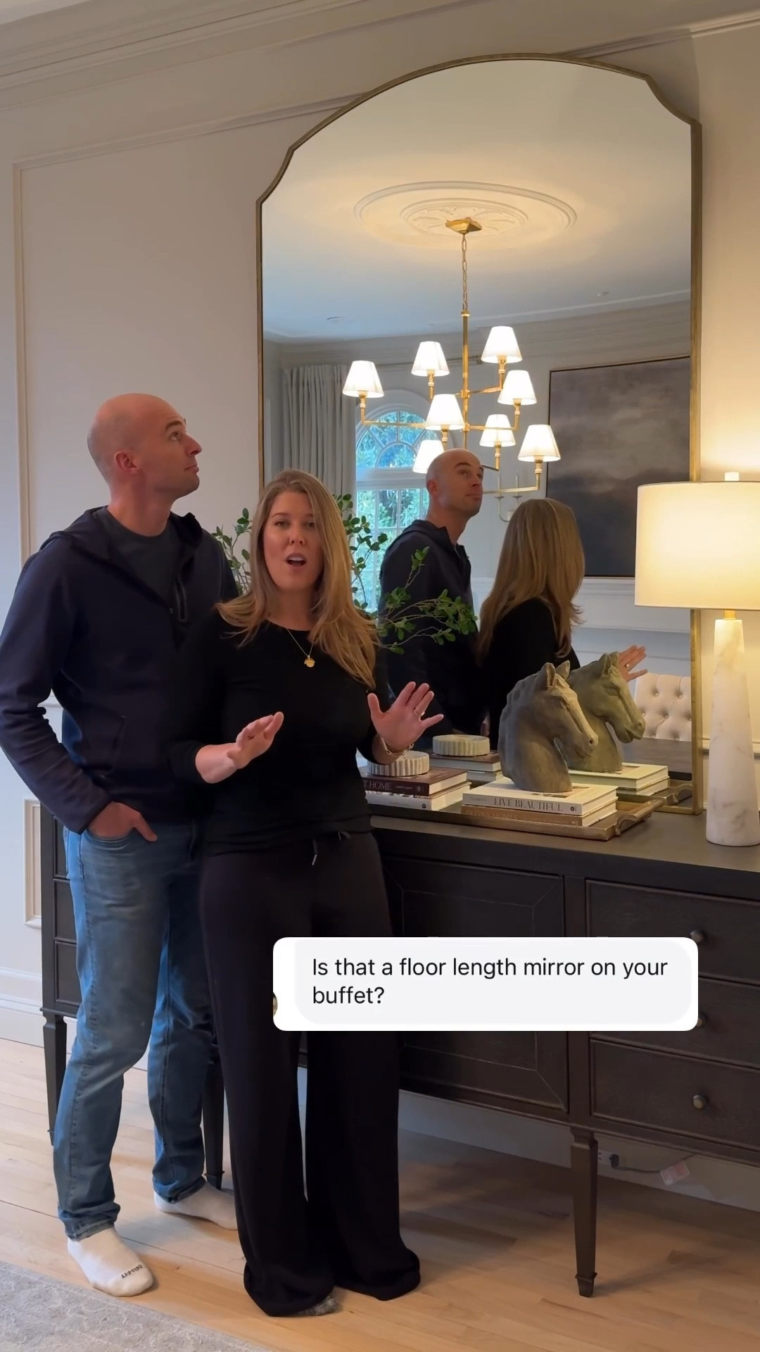 Prettiest floor length mirror in our dining room over our buffet/sideboard.

#LTKStyleTip #LTKWatchNow 



#LTKHome #LTKSeasonal