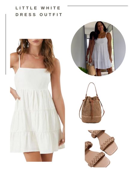 Perfect white dress for summer 