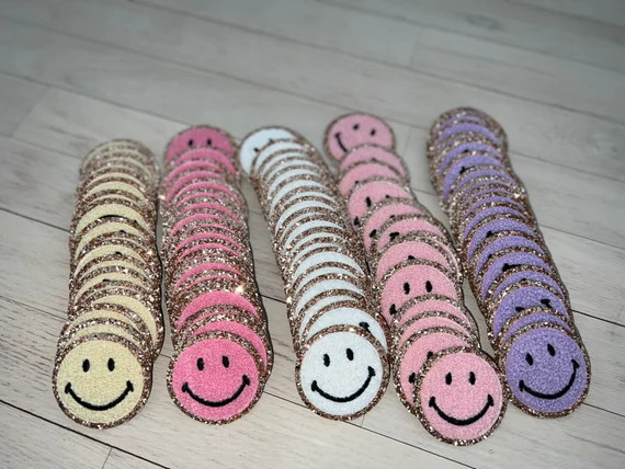 Chenille Smiley Patch Smiley Face Chenille Patch Iron on | Etsy | Etsy (US)