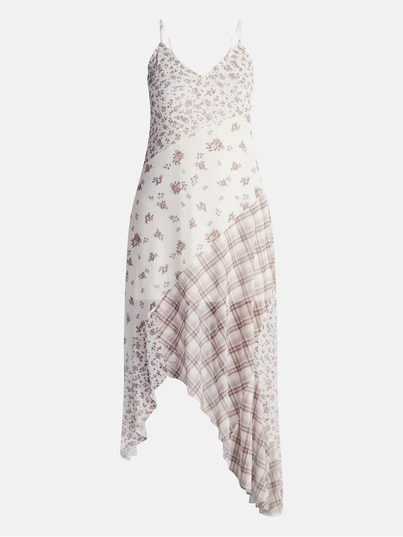 No Boundaries Mix Midi Dress, Women's XXS-XXL | Walmart (US)