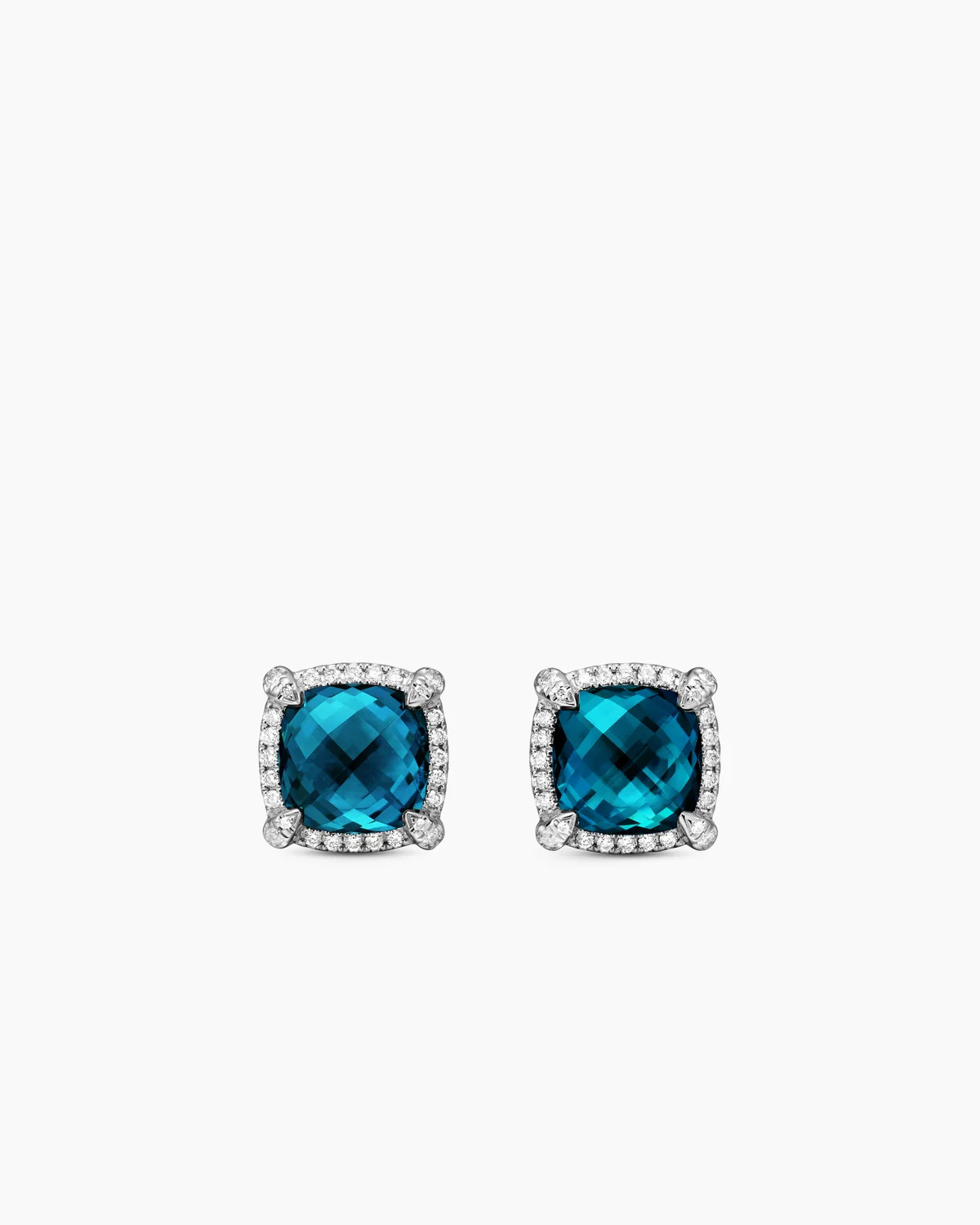 Chatelaine® Pavé Bezel Stud Earrings | David Yurman