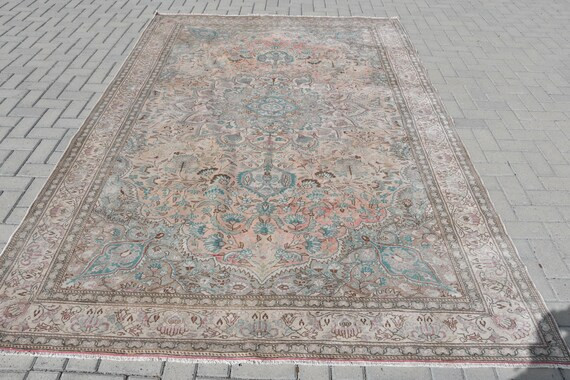 Vintage Rug Large Rug Turkish Rug Oushak Rug 79x116 inches | Etsy | Etsy (US)