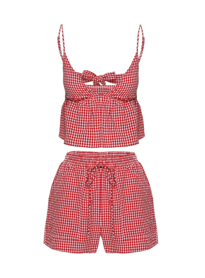 Lille Set Red Gingham | Princess Polly US