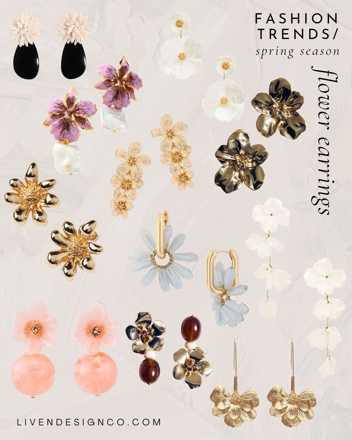 Flower earrings. Statement earrings. Spring accessories 

#LTKSeasonal #LTKSaleAlert