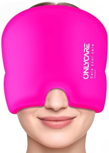 Migraine Relief Cap, ONLYCARE Headache Relief Cap, Soothing Migraine Mask, Odorless Gel Ice Head ... | Amazon (US)