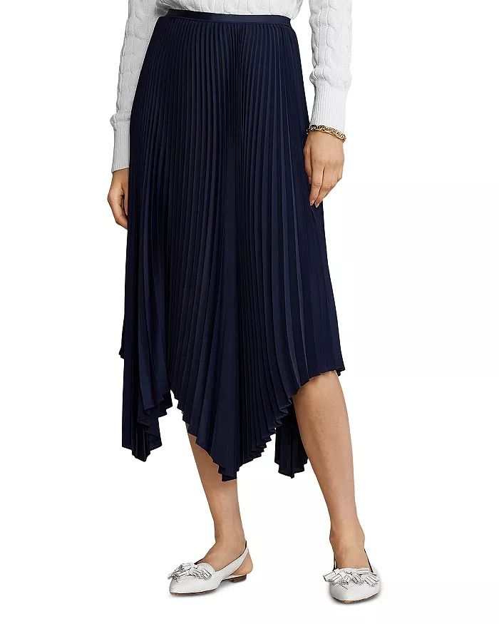 Ralph Lauren Pleated Handkerchief Hem Midi Skirt Back to Results -  Women - Bloomingdale's | Bloomingdale's (US)