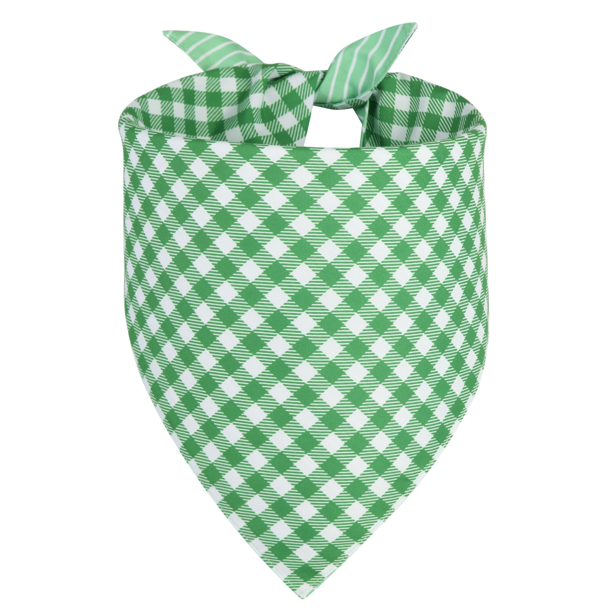 Dog Bandana Green XLarge 1PCS, Summer Spring Scarf for Boy and Girl, Durable Triangle Reversible ... | Amazon (US)