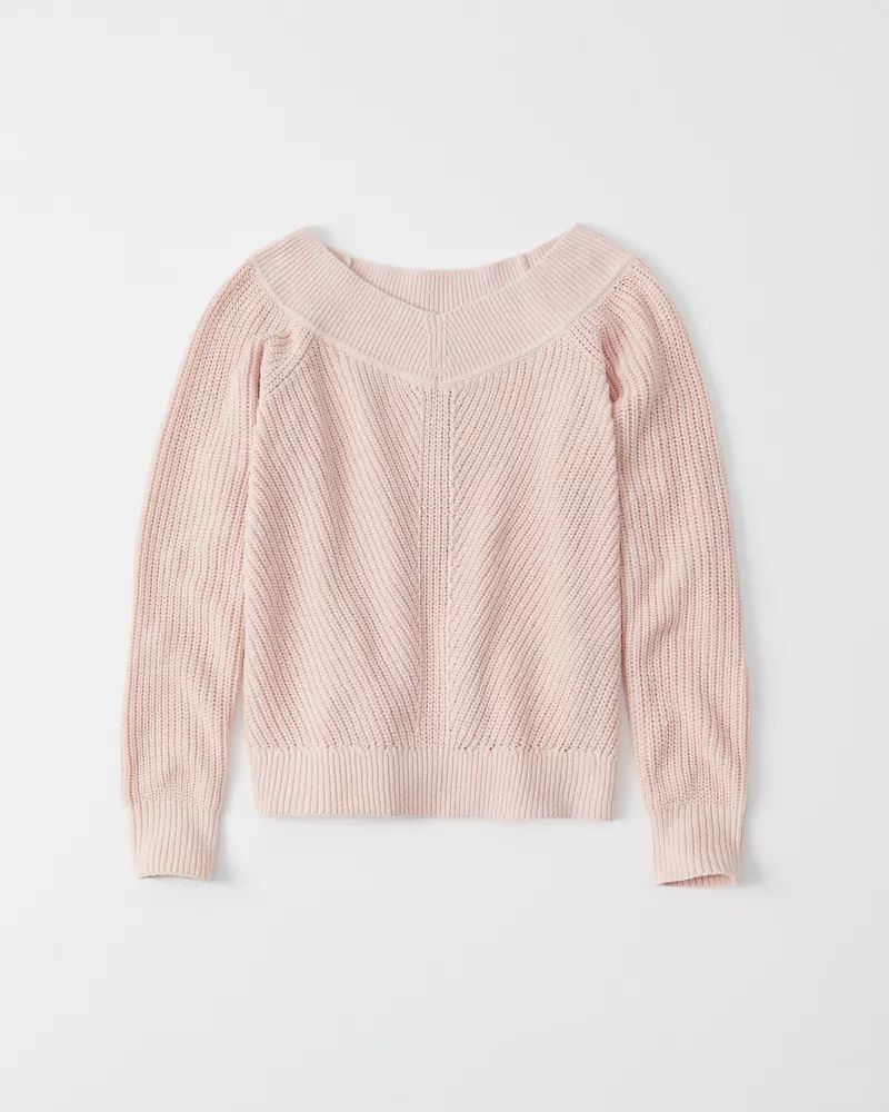 Chenille Off-the-Shoulder Sweater | Abercrombie & Fitch US & UK