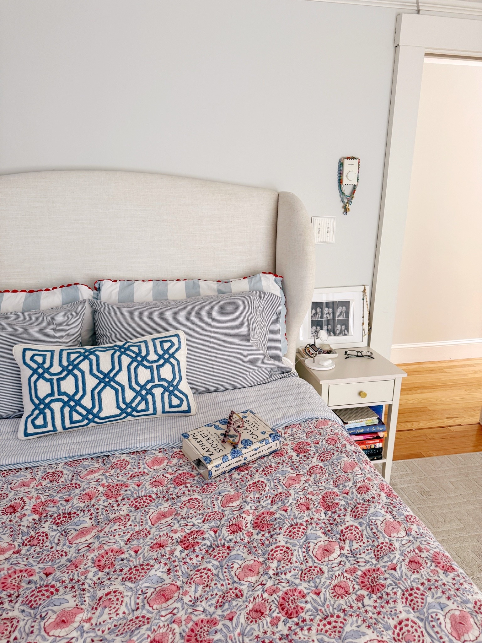 A little summer bedding refresh. This block print quilt is sparking joy! #domestkatehome

#LTKHome