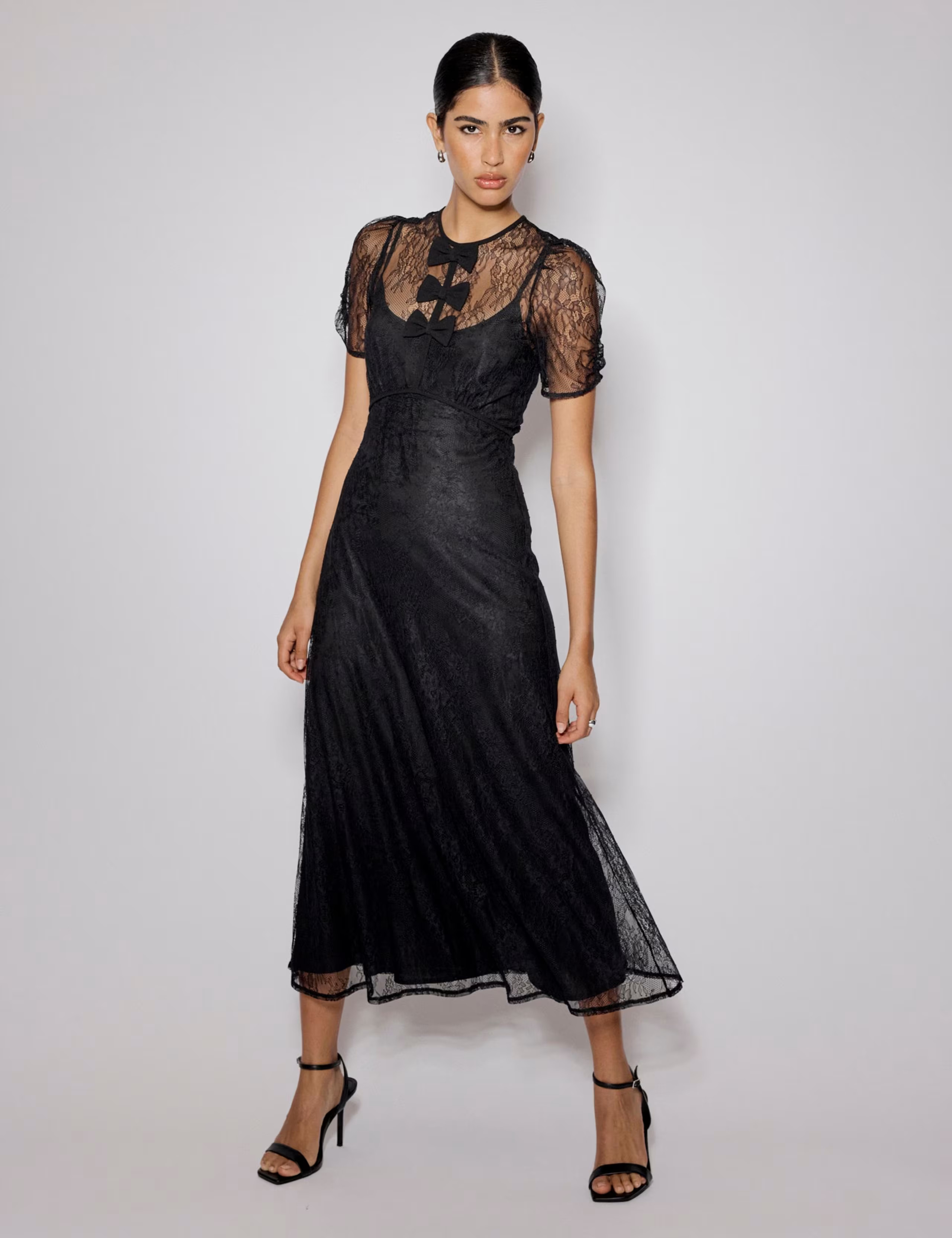 Lace Midi Waisted Dress | Nobody's Child | M&S | Marks & Spencer (UK)