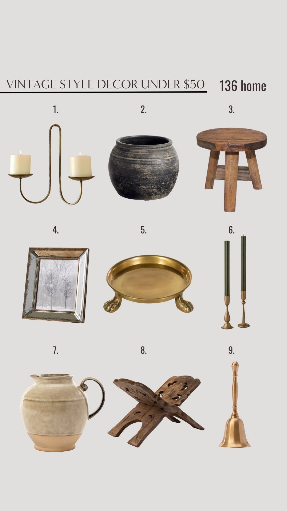 Vintage Style Decor Under $50 #vintage #homedecor #interiordesign

#LTKFindsUnder50 #LTKHome #LTKStyleTip