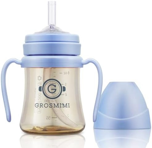 GROSMIMI Spill Proof no Spill Magic Sippy Cup with Straw with Handle for Baby and Toddlers, Custo... | Amazon (US)