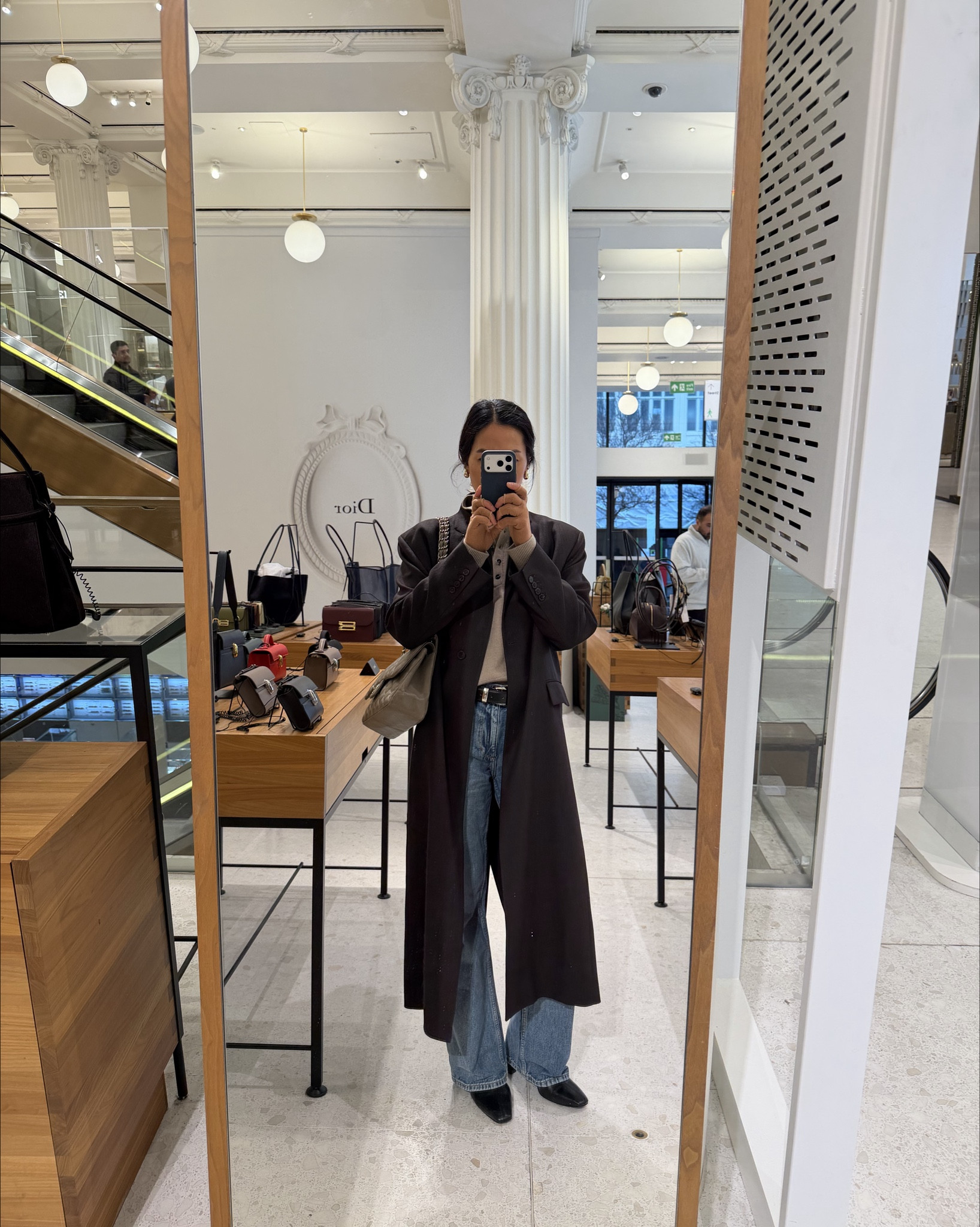 I’m wearing Zara jacket size small 
H&M knit size medium 
Zara jeans size 8
Khaite belt size 80

#LTKuk #LTKstyletip #LTKworkwear