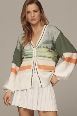 Daily Practice Zinger Balloon-Sleeve Cardigan Sweater | Anthropologie (US)