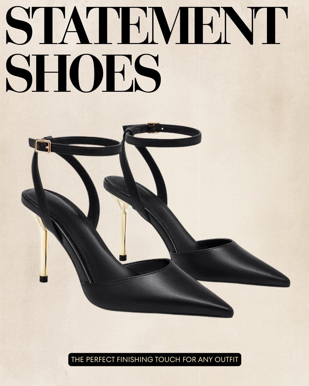 Scroll to shop! ✨ Everything is linked below. 👇🏽

The kind of heels that instantly make the outfit. 🖤 Pointed toes, sleek ankle straps + gold stiletto details give these such an elevated designer-inspired look. Perfect with denim, dresses, trousers or your favorite little black dress.

black pointed toe heels, black ankle strap heels, gold heel pumps, black stiletto heels, statement heels women, pointed toe pumps, strappy black heels, dressy black shoes, date night heels, wedding guest shoes, going out heels, designer inspired heels, elegant black pumps, black and gold heels, kirasfashionfinds

Download the FREE LTK app & follow @kirasfashionfinds

#LTKShoeCrush #LTKFashion #LTKSeasonal