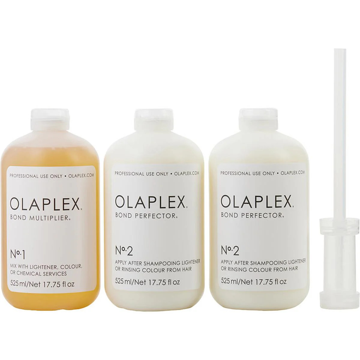 Olaplex Unisex Salon Intro Gift Sets Kit with 17.75 oz Olaplex N1 Bond Multiplier & 7.75 oz Olaplex N.2 Bond Perfector - Olaplex | Shop Simon