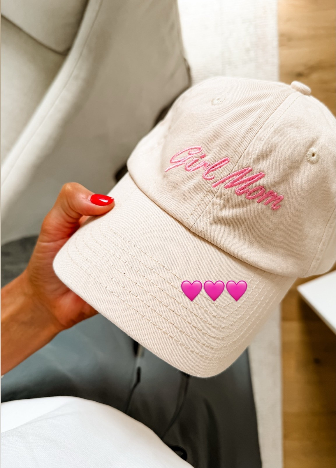 Such a sweet gift for the girl mom in your life 💕

Loverly Grey, Anthropologie girl mom hat