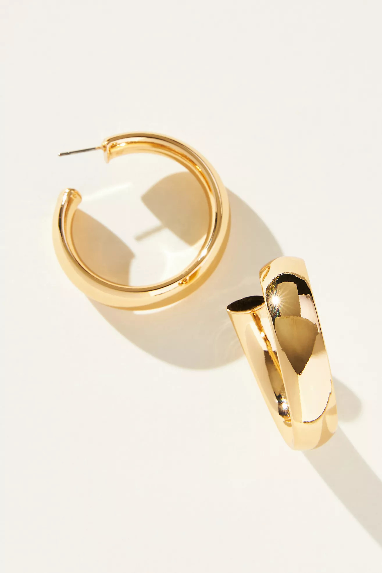 Large Tube Hoop Earrings | Anthropologie (US)