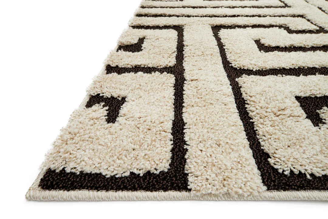 Enchant Rug in Ivory & Dark Brown design by Loloi | Burke Decor