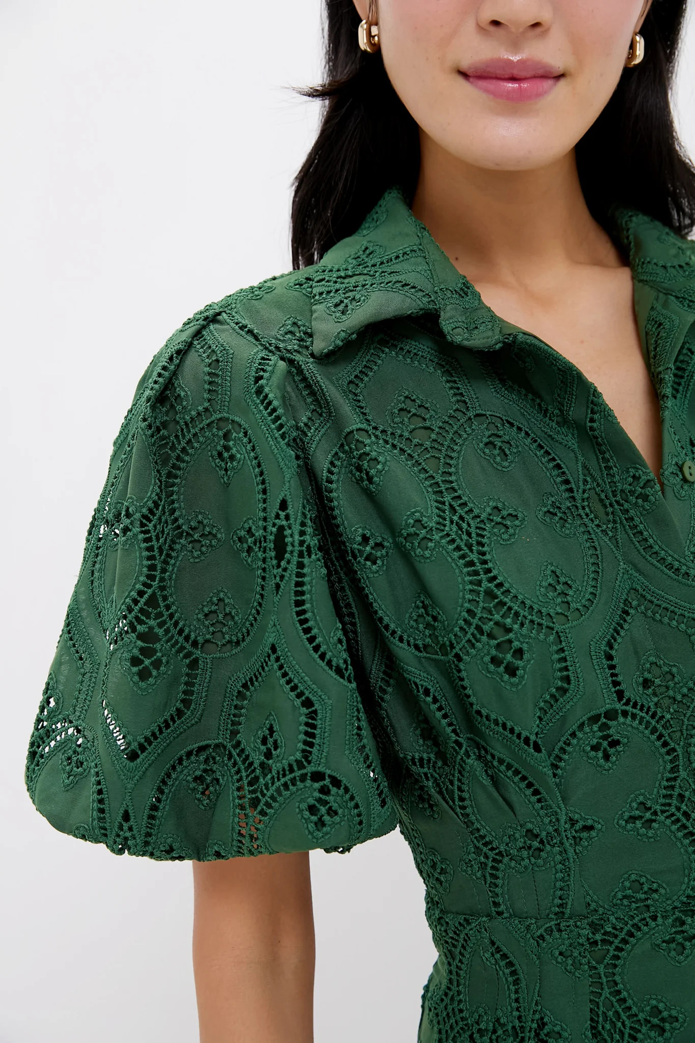 Olive Eyelet Delaney Dress | Tuckernuck (US)