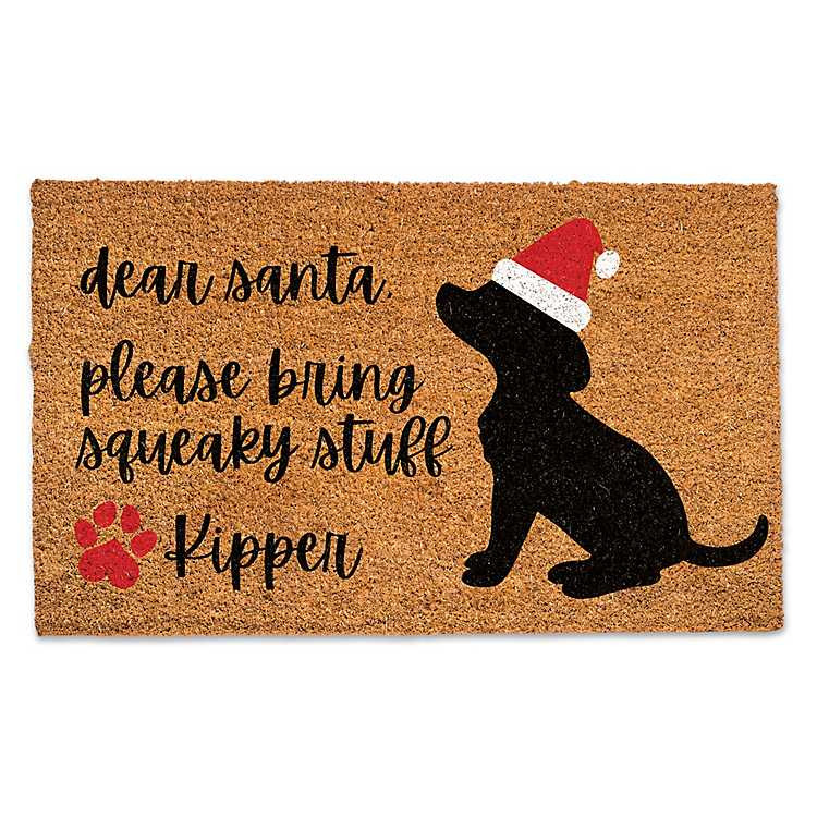 Personalized Dear Santa Bring Toys Doormat | Kirkland's Home