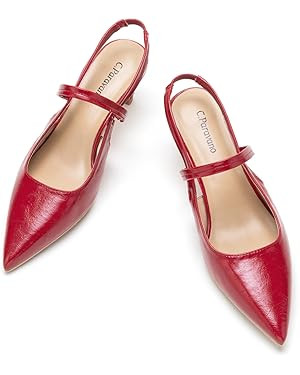 C.Paravano Women's Slingback Flats Heels Dress Shoes | Amazon (US)