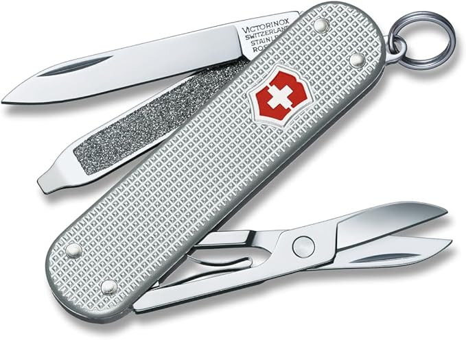 Victorinox Swiss Army Classic Pocket Knife (Silver Alox) | Amazon (US)